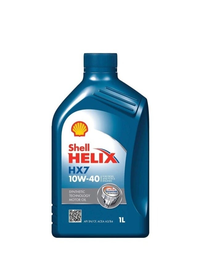 شل هيلكس HX7 زيت محرك 10W-40 – عبوة 1 لتر × 12