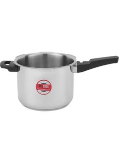 DELCASA 5Liters Elegant Design & High Quality Material Stainless Steel Pressure Cooker With Induction Compatible Silver  - Image 4