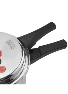 DELCASA 5Liters Elegant Design & High Quality Material Stainless Steel Pressure Cooker With Induction Compatible Silver  - Image 5