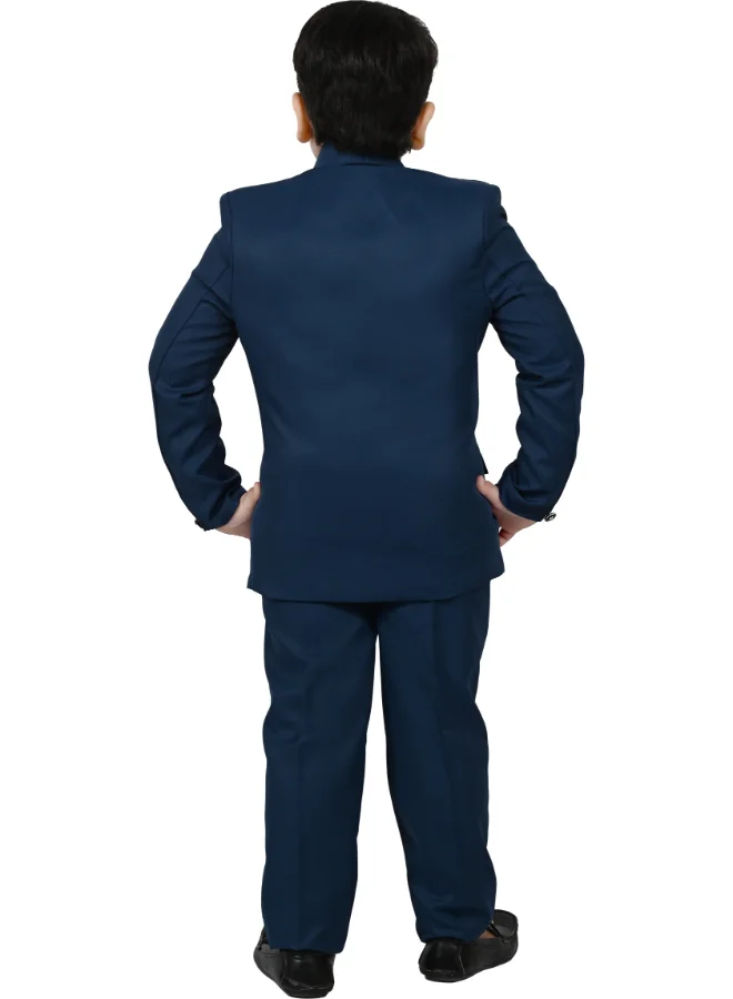 BT DEZINES Boys Dark Blue Five Piece Suit Set