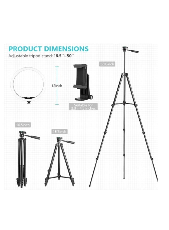Sensyne 30.5cm Ring Light with 127.7cm Extendable - Image 4