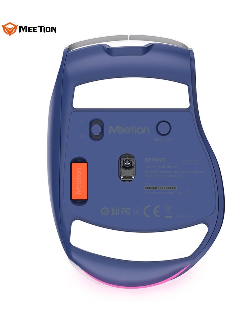 Meetion MEETION Wireless Dual-Mode Ergonomic Mouse BTM001 Ergonomic Design 2.4g Bluetooth Dual Mode Multiple Colors Available  - Image 3