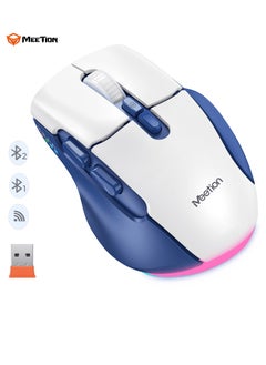 Meetion MEETION Wireless Dual-Mode Ergonomic Mouse BTM001 Ergonomic Design 2.4g Bluetooth Dual Mode Multiple Colors Available  - Image 4