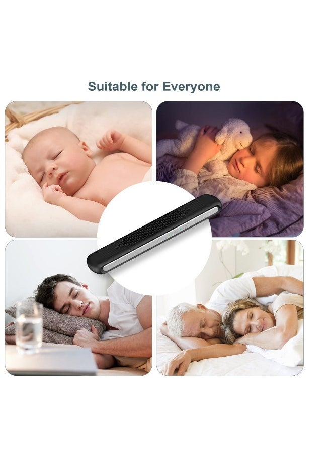 Generic - Pillow Speaker Bone Conduction Stereo, Mini Portable Bluetooth Sleep Stereo, Portable Pillow Speaker, Insomnia White Noise Machine, for Deep Sleeping, Side Sleepers (Black) - Image 1