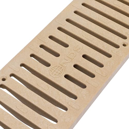 NDS 244 Spee-D Channel Drain Grate, Plastic, 4-1/8-Inch wide X 2-Feet long, for Driveways, Patios, Pool Decks and Commercial Areas, Sand - Image 4
