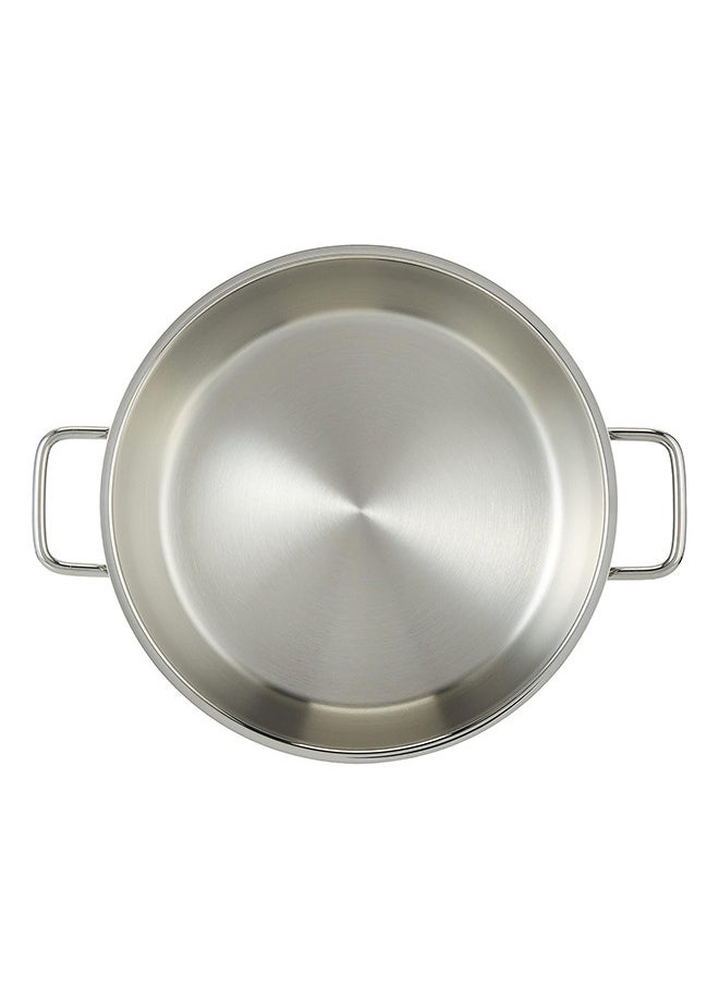 PROCILA - Estra Stainless Steel Low Cooking Pot 26CM Silver With 5 Induction Layers Bottom - Image 1