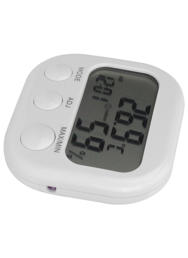 Thoraya - ThermoHygrometer Portable Digital Hygrometer Indoor Home Thermometer Alarm Clock - Image 1