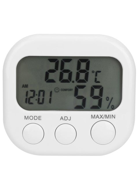 ThermoHygrometer Portable Digital Hygrometer Indoor Home Thermometer Alarm Clock