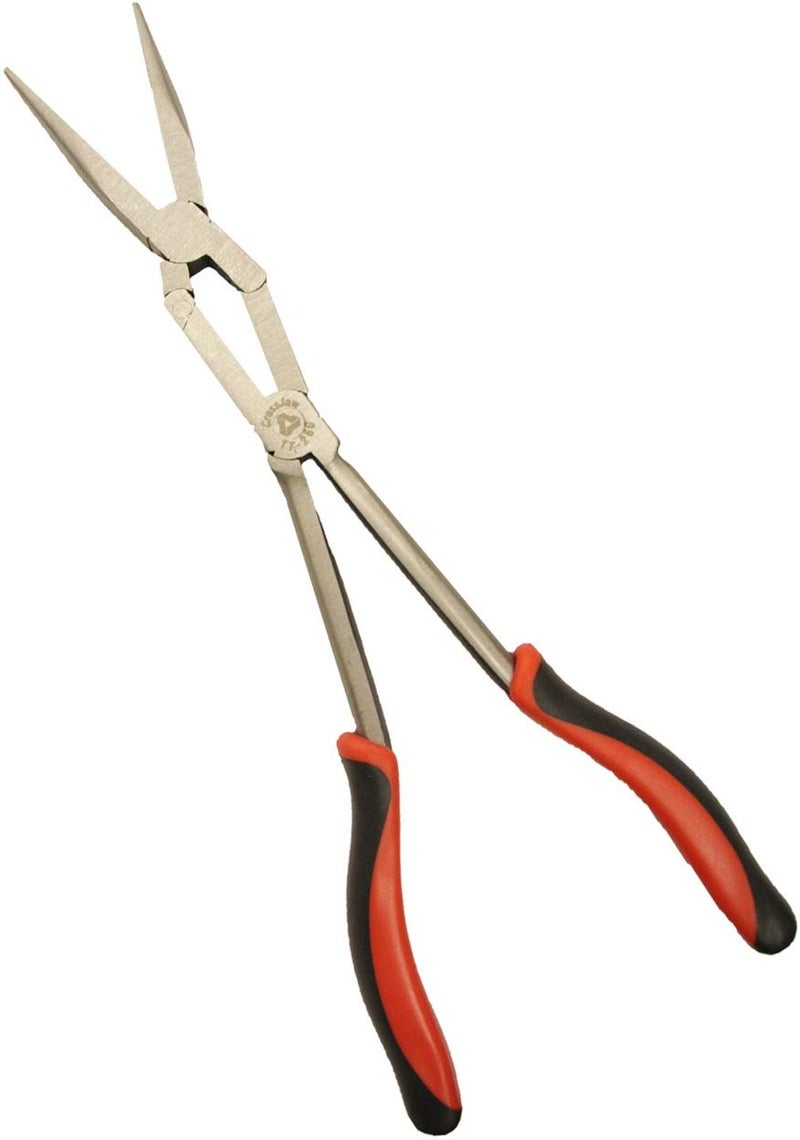 Triplett TT-260 CrossJaw 13-inch Extended Reach Needle Nose Pliers - Image 1