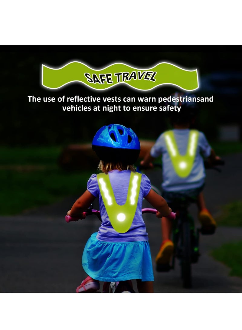 KASTWAVE 4-Pack Kids Reflective Safety Vests - Durable High-Visibility Vests for Children's Biking, Walking, and Outdoor Activities with Enhanced Safety Features - Image 5