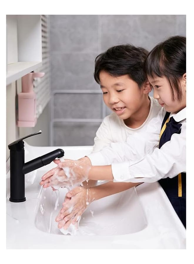 Rechargeable Automatic Soap Dispenser Bathroom, 400ml Automatic Liquid Soap Dispenser with 0.25s Quick Sensor, 20s Hand Washing Timer, Cute Cat Hand Soap Automatic Dispenser for Home Bathroom Kitchen - Image 5