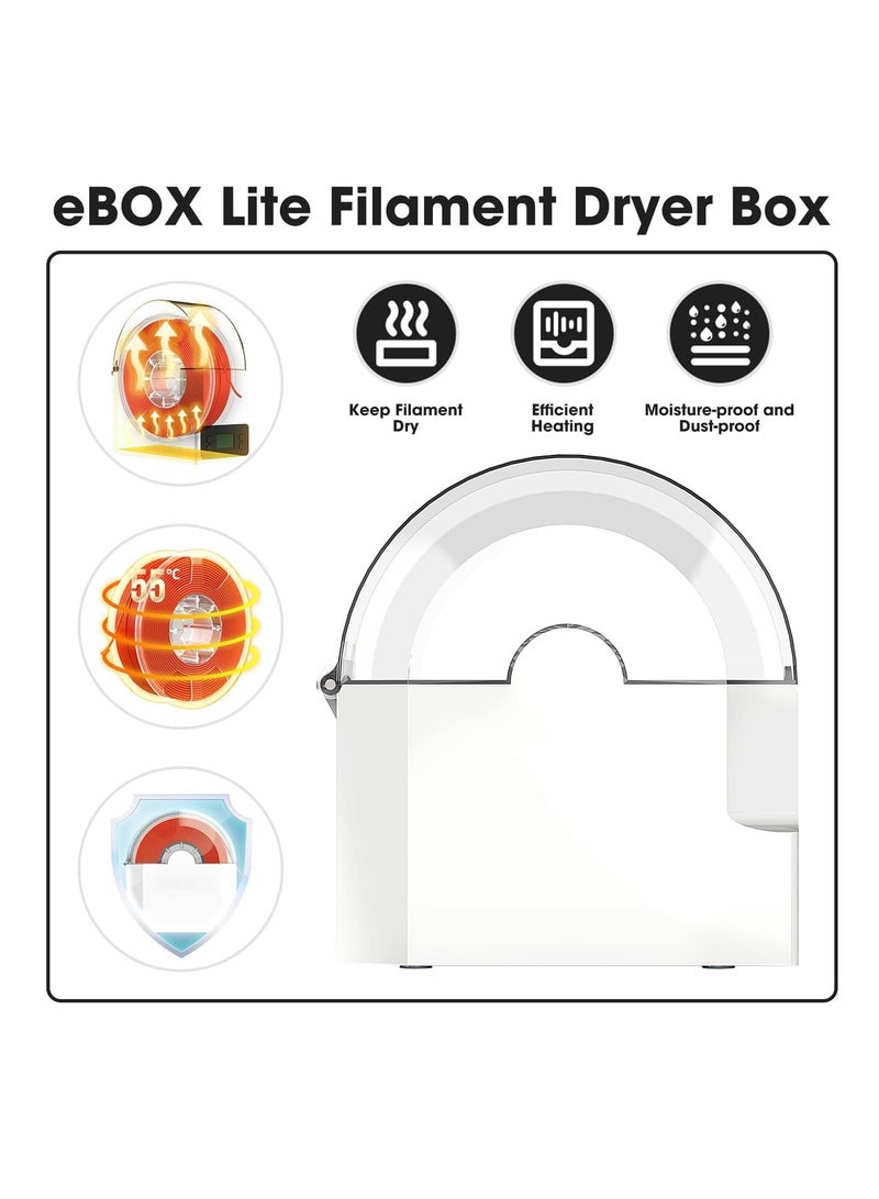 SOLARAE Upgraded eBOX Lite 3D Printer Filament Dryer - Keep Your Filament Dry & Fresh, Compatible with 1.75mm, 2.85mm, 3.00mm Spools - Image 3