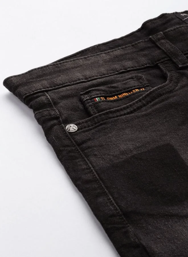 شركة المرآب الهندية Men Slim Fit Paint Splash Mid-Rise Stretchable Jeans
