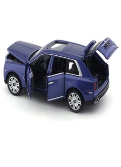 die cast 1/32 for Rolls-Royce Cullinan Alloy Car Model Diecasts Toy Car Model Sound,  Light, Pull Back and Opened Doors Kids & Adult Gifts (Blue, No Box)  - Image 5