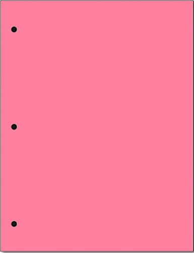 Limited Papers Copy And Printing Color Paper, 20 Lb. 3 Hole Punch 500 Sheets Per Ream. (Cherry) - Image 1