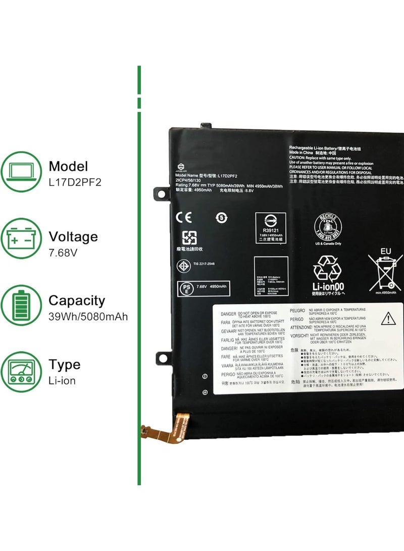 Terabyte replacement compatible laptop battery for Len.ovo L17D2PF2 - Image 2
