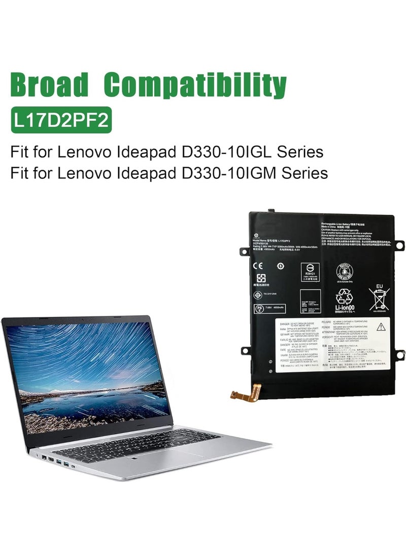 Terabyte replacement compatible laptop battery for Len.ovo L17D2PF2 - Image 3