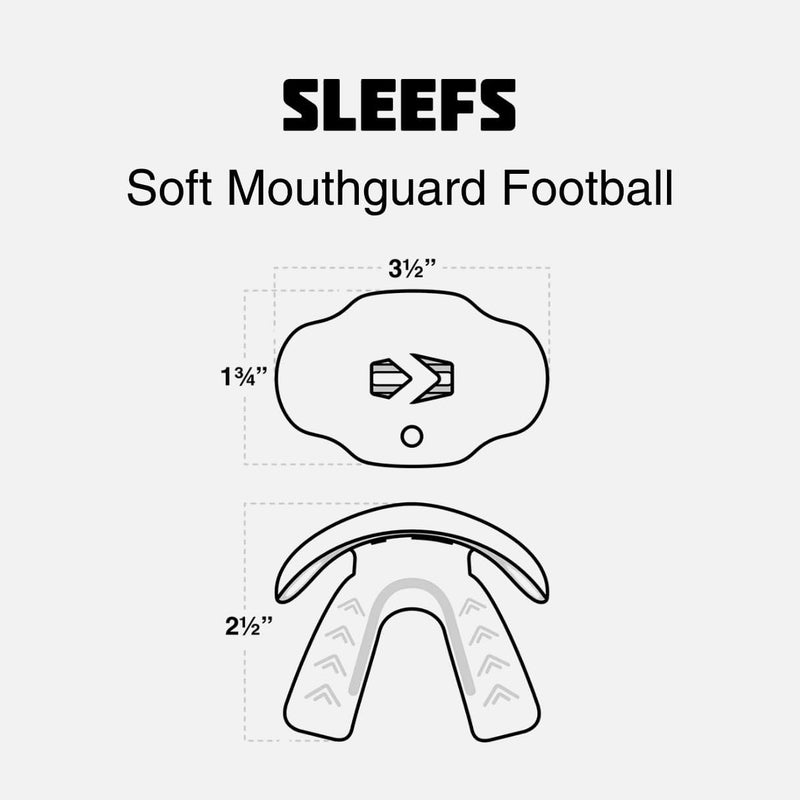 SLEEFS Football Mouth Guard - Lip/Mouthguard with Helmet Strap - Lip/Teeth Protector Mouthpiece - No Boil - for Youth/Adults, Maximum Air Flow, for All Sports - Momma This One for You - Image 4