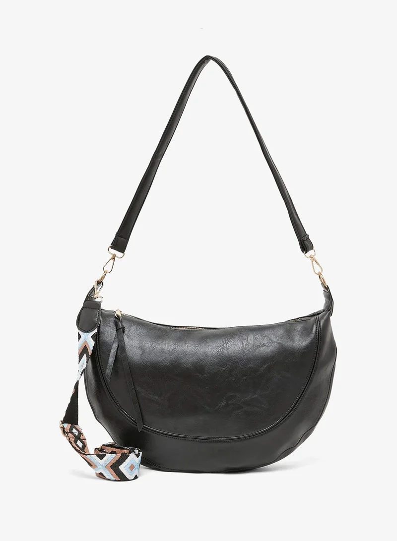 Ginger PU shoulder bag with strap