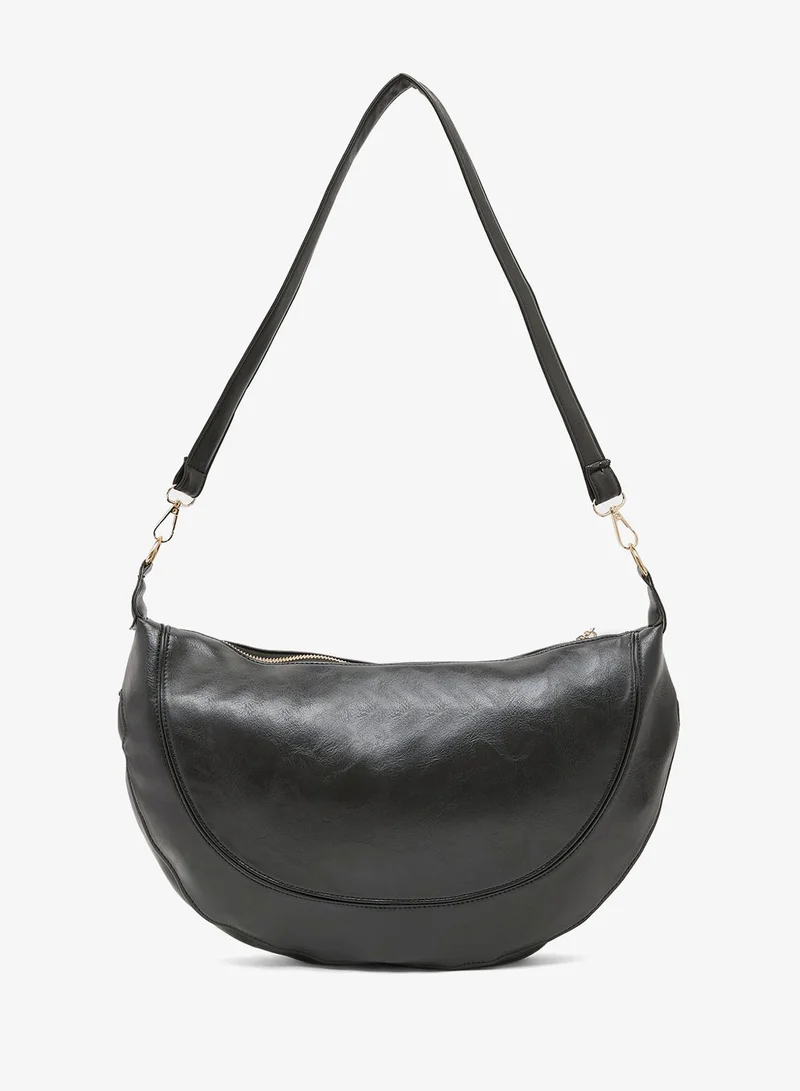 Ginger PU shoulder bag with strap