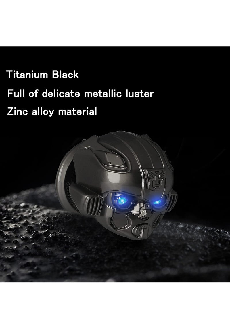 Car Engine Ignition Start Stop Button Cover Push Start Button Ring Car Interior Protective Switch Button Cover Universal Anti Scratch Decorative Stickers(Titanium Black) - Image 3
