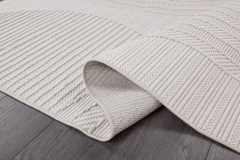 CAMILSON Micro Loop Rug 6x9 Modern Luxury Geometric Arch Area Rugs Soft High and Low Pile Stain Resistant Easy-Cleaning Non-Shedding for Living Room Office Indoor Carpet (6 x 9 / White) - Image 5