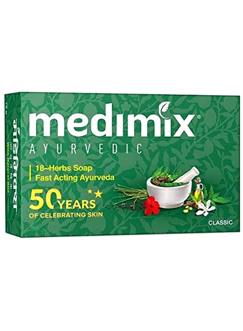 صابون كلاسيك سريع المفعول يحتوي على 18 عشبة من خيرات الطبيعة