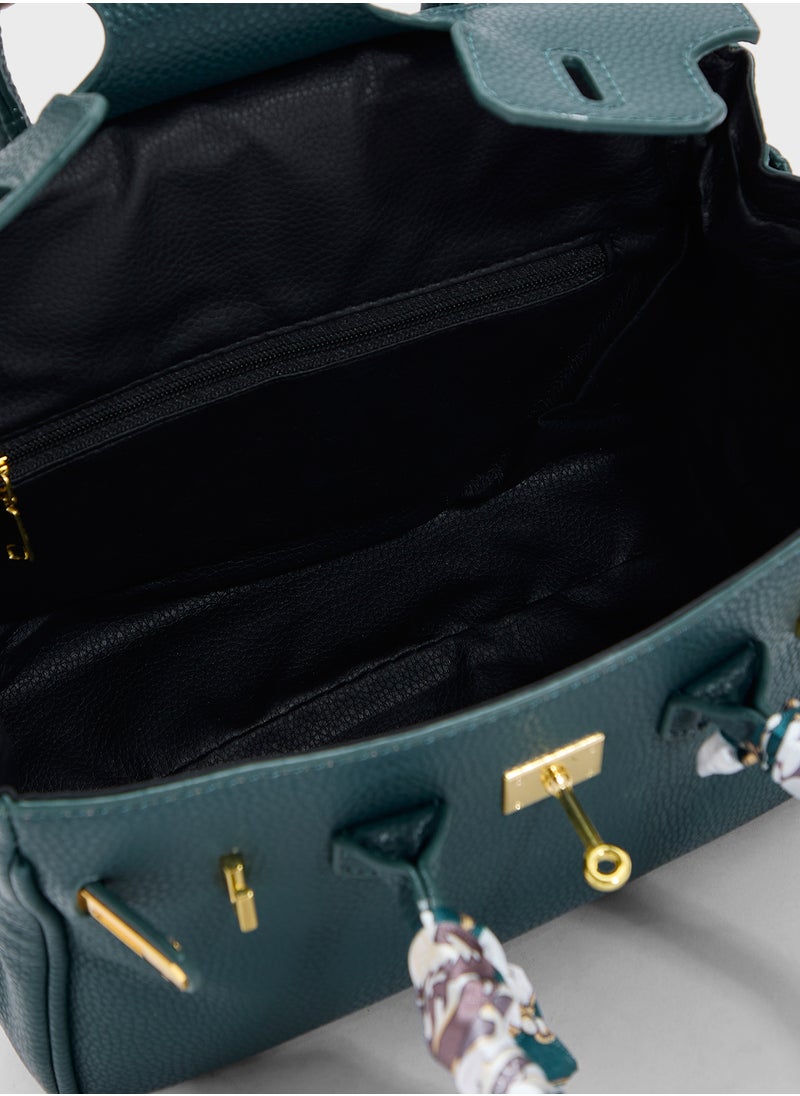 ELLA Classic Grain Large Handbag  - Image 5