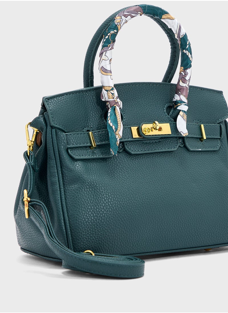 ELLA Classic Grain Large Handbag  - Image 4