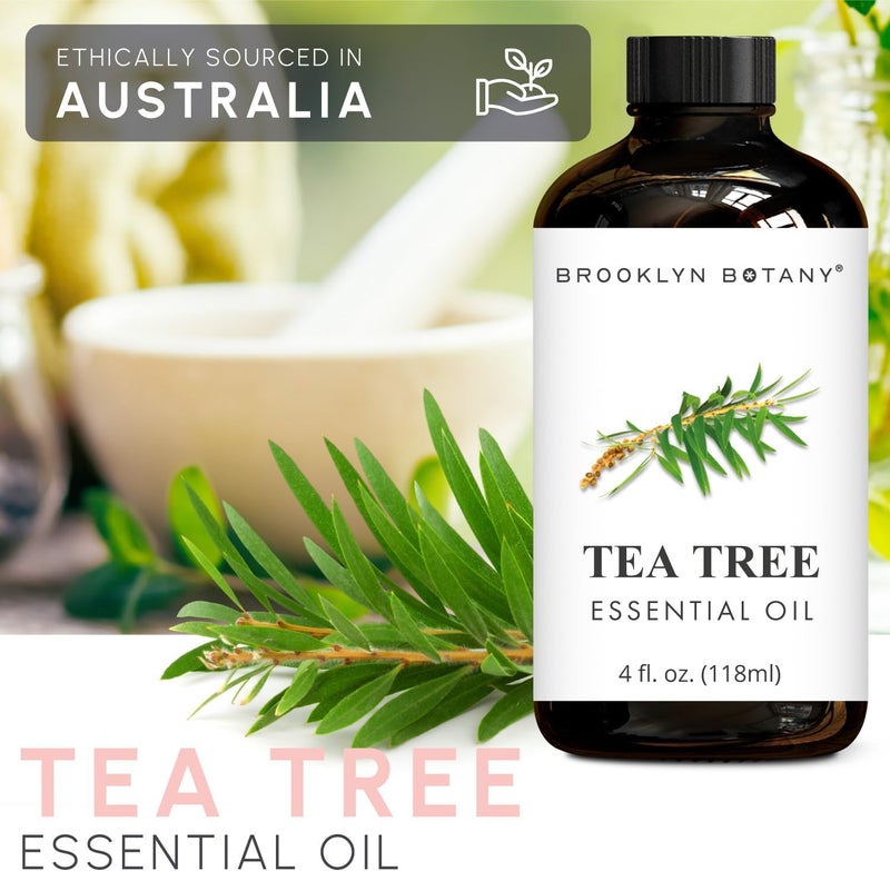 Brooklyn Botany Tea Tree Essential Oil - Huge 4 Fl Oz - 100% Pure and Natural - Premium Grade with Dropper - for Aromatherapy and Diffuser - Image 5