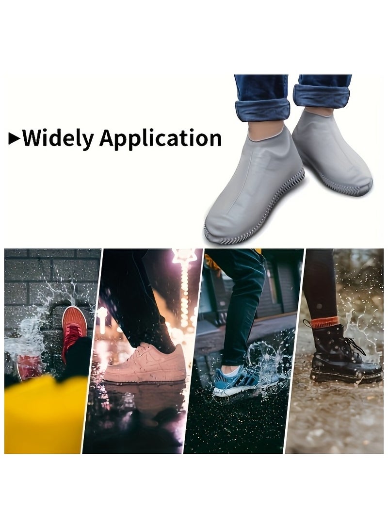 Unisex Latex Rain Boots - Waterproof Slip-On Overshoes with Anti-Slip Sole, Reusable & Durable for Outdoor Activities ( Hand Wash) - Image 2