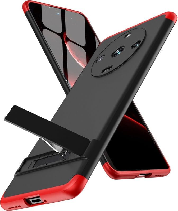 SPAZY CASE® Realme Narzo 70 Pro 5G Back Cover | Full Body 3 in 1 Slim Fit 360 Degree Protection Hybrid Hard Bumper Back Case Cover for Realme Narzo 70 Pro 5G - Black & Red - Image 2