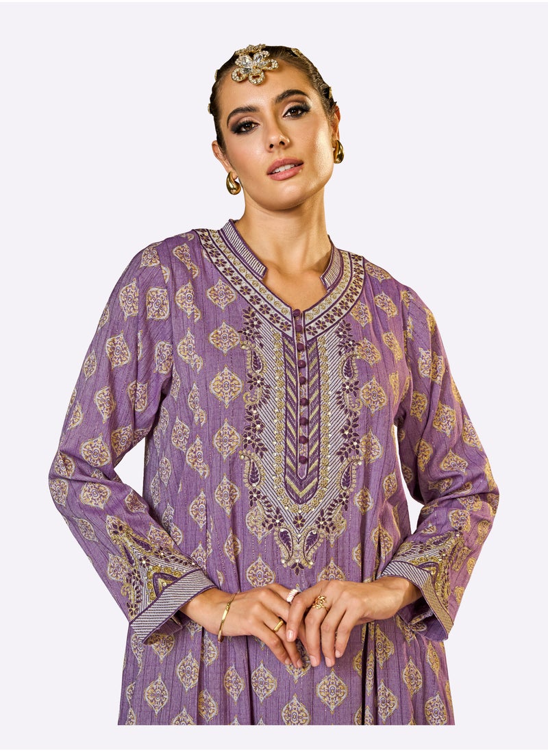 Sara Arabia Sara Arabia Medallion Paisley Jalabiya  - Image 3