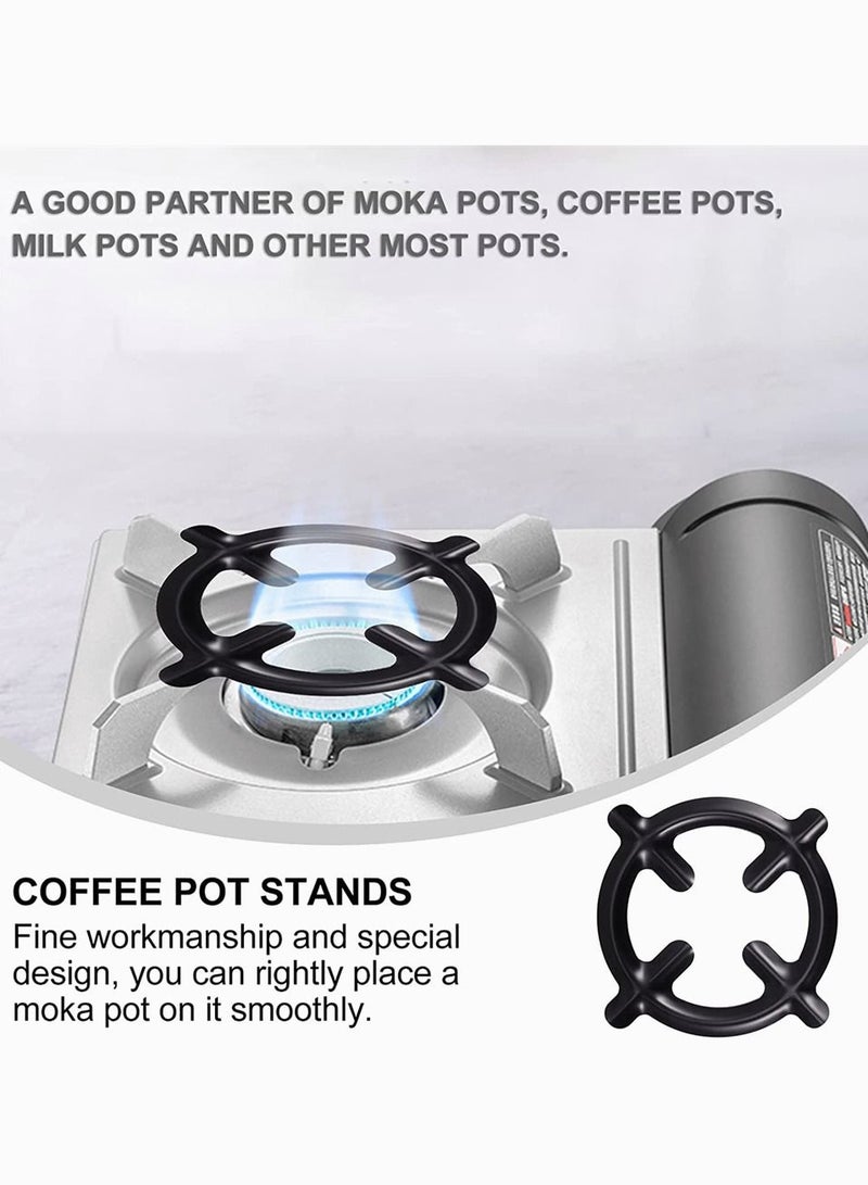 SYOSI Moka Stove Stand, SYOSI Pot Holder Coffee Pot Holder Gas Range Burner Grate Stove Rack Support for Kitchen Wok Milk Pot Pan 3 Pcs - Image 4