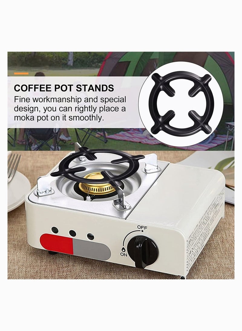 SYOSI Moka Stove Stand, SYOSI Pot Holder Coffee Pot Holder Gas Range Burner Grate Stove Rack Support for Kitchen Wok Milk Pot Pan 3 Pcs - Image 3