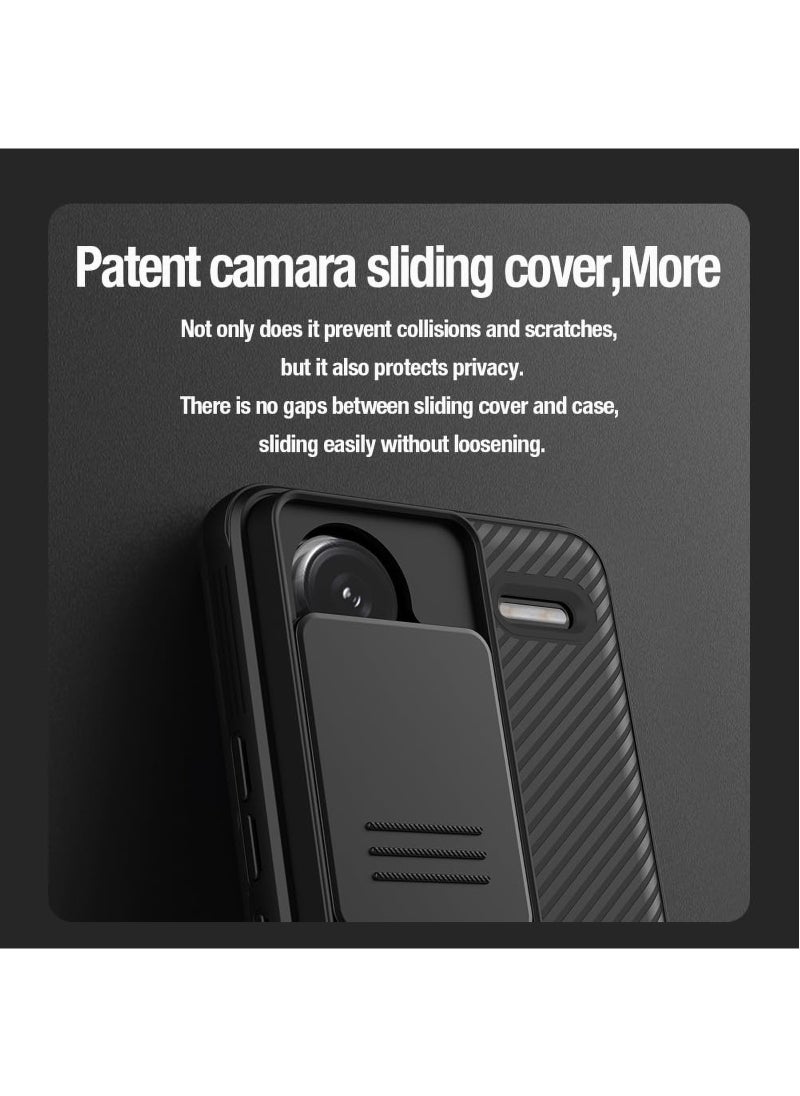 For Xiaomi Redmi Note 13 Pro Plus Case, Shockproof Airbag Bumper Back Cover, Camera Lens Protection Slide Cover Mobile Phone Case, Anti-Fingerprint Slim Fit Casing