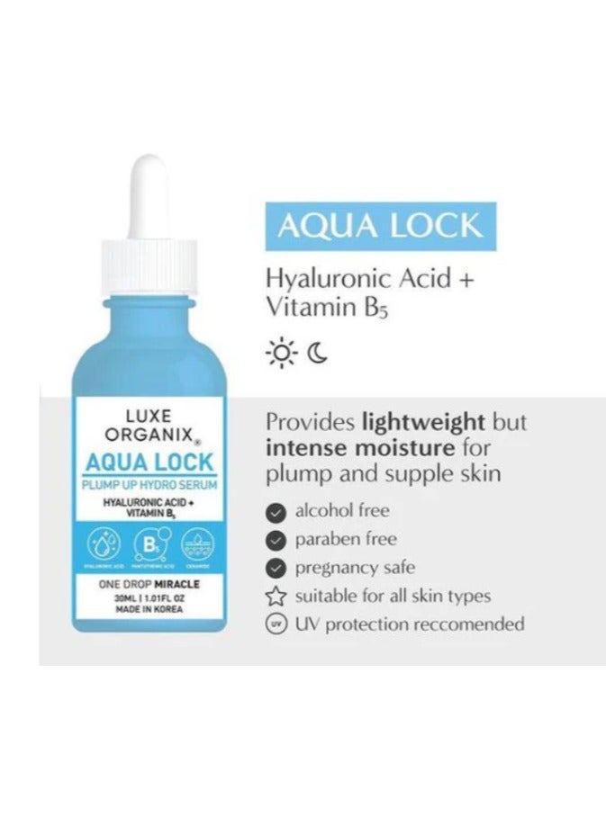 LUXE ORGANIX سيروم هيدرو بلامب أب أكوا لوك 30 مل - Image 3
