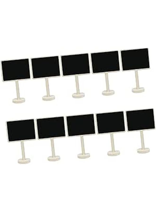 Wooden Chalkboard Message Signs For Wedding Party Decoration 10 Pcs Small Splint Base - Image 1