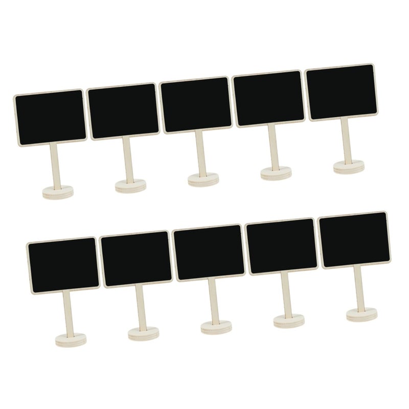 Wooden Chalkboard Message Signs For Wedding Party Decoration 10 Pcs Small Splint Base - Image 2
