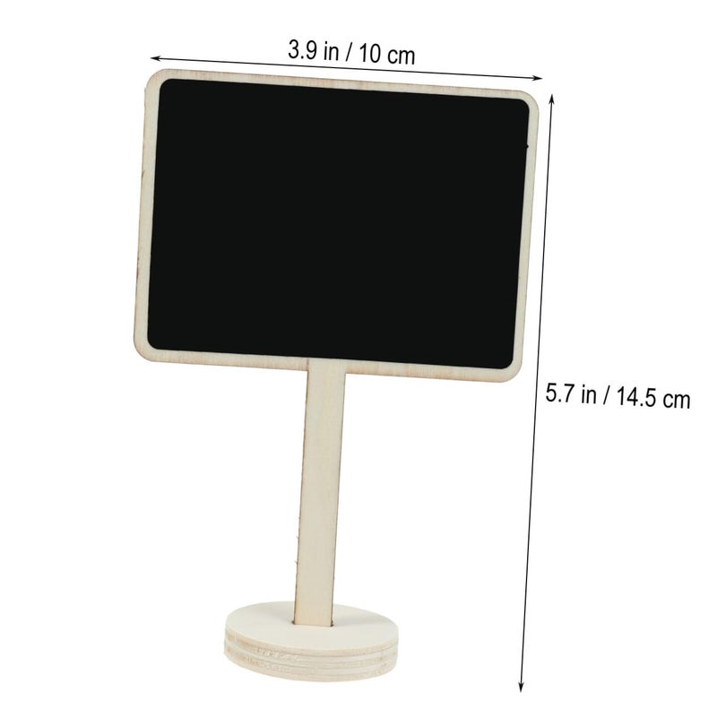 Wooden Chalkboard Message Signs For Wedding Party Decoration 10 Pcs Small Splint Base - Image 3
