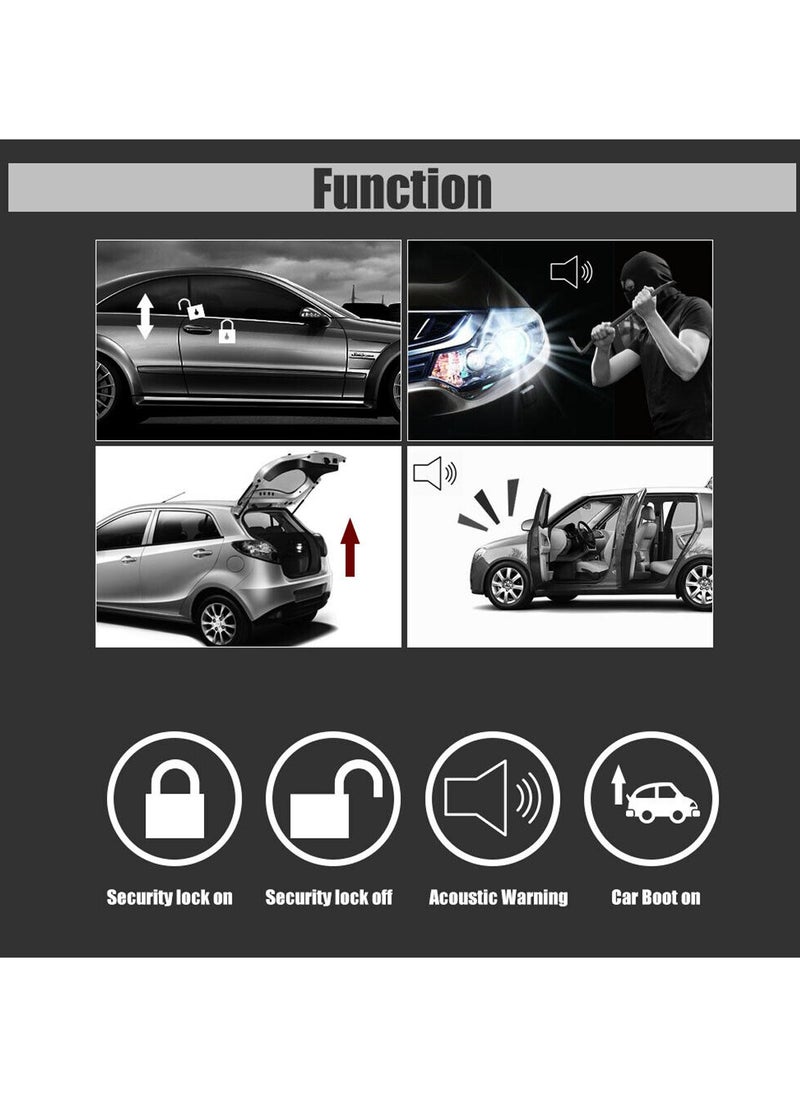 3XR - Car Keyless Entry System Universal Car Auto Central Locking Remote System - 3608 - Image 1