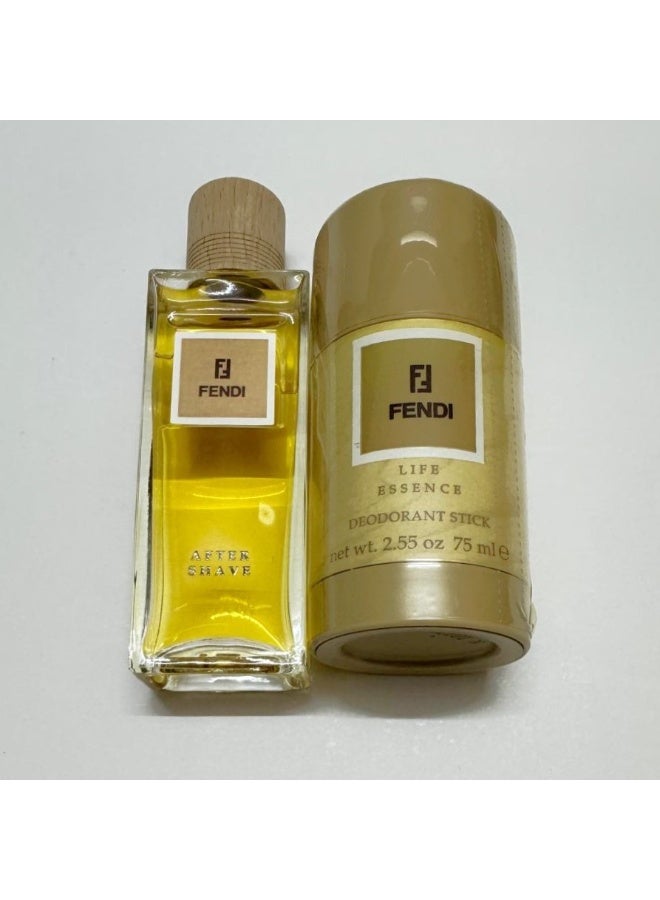 فيندي لايف إيسنس طقم هدية أو دو كولون أفتر شيف 50 مل + مزيل عرق ستيك 75 مل مجموعة أصلية - Image 2