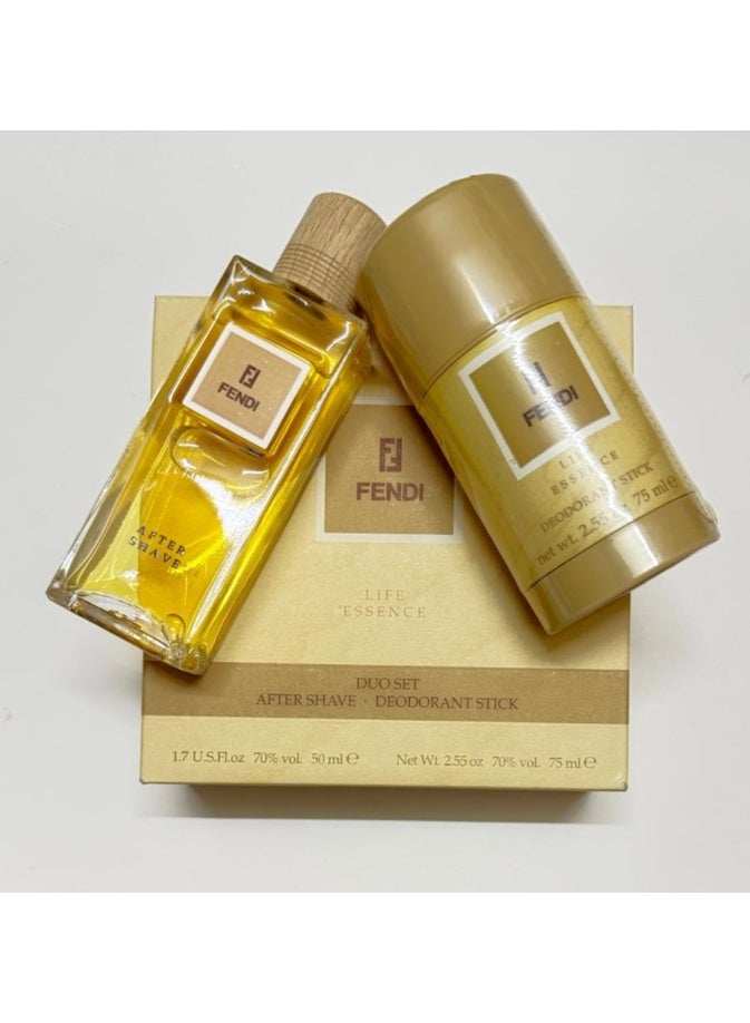 فيندي لايف إيسنس طقم هدية أو دو كولون أفتر شيف 50 مل + مزيل عرق ستيك 75 مل مجموعة أصلية - Image 4