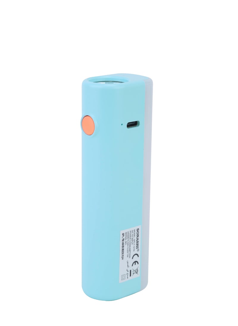 SONASHI 2 in 1 Rechargeable Emergency Lantern  Blue  Multifunctional Light with Charging Indicator And Rechargeable Battery  2 Sides Light with Long working time  Lighting SPLT-121N Blue  - Image 3