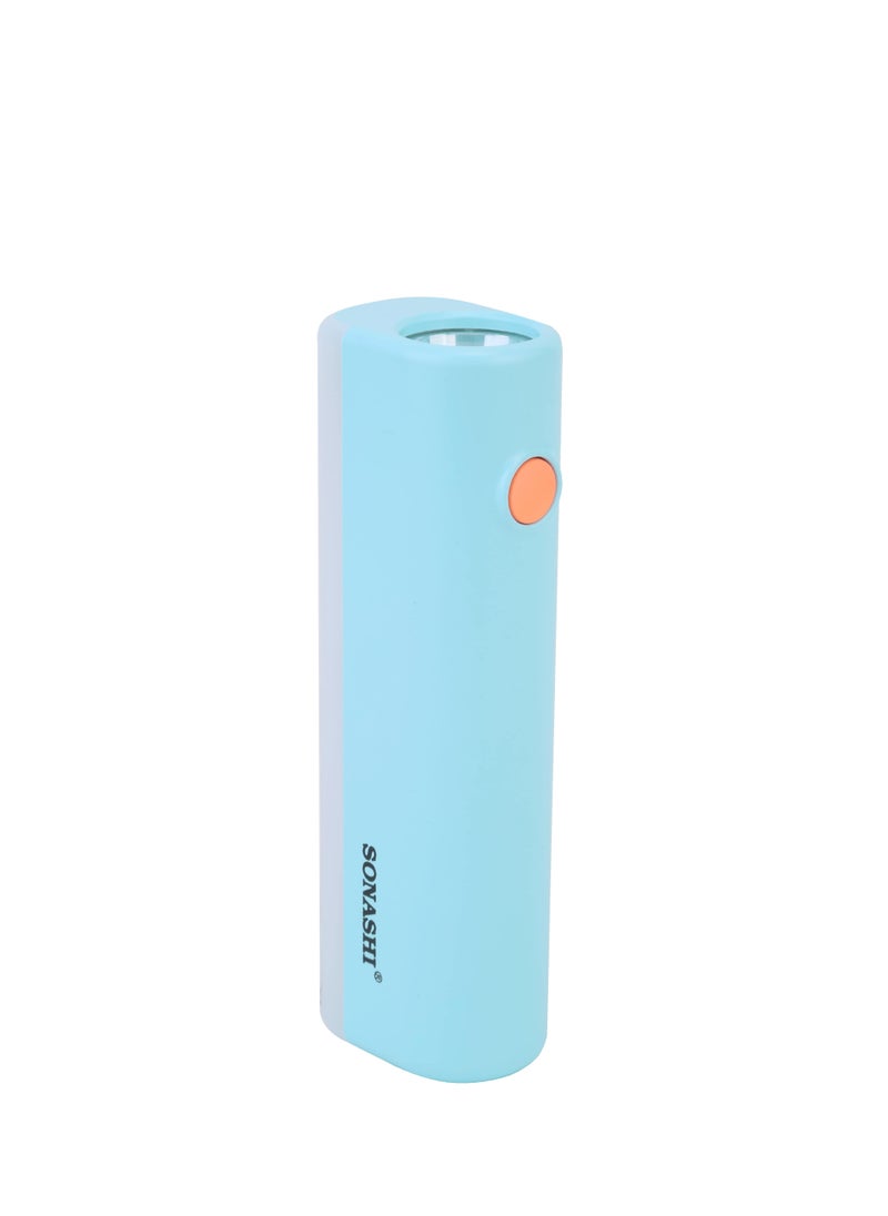 SONASHI 2 in 1 Rechargeable Emergency Lantern  Blue  Multifunctional Light with Charging Indicator And Rechargeable Battery  2 Sides Light with Long working time  Lighting SPLT-121N Blue  - Image 1