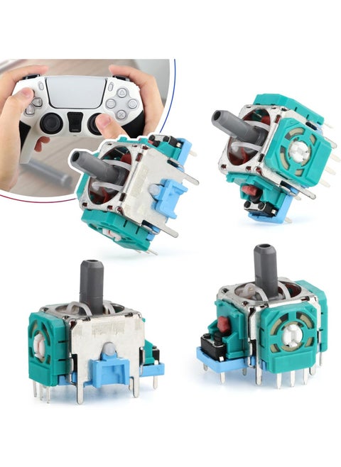3D PS5 Joysticks Replacement For Sony Playstation 5 PS5 Controller Joystick Replacement PS5 Analog Stick Replacement for PS5 Thumbsticks Module Controller Replace Accessories (4PCS)