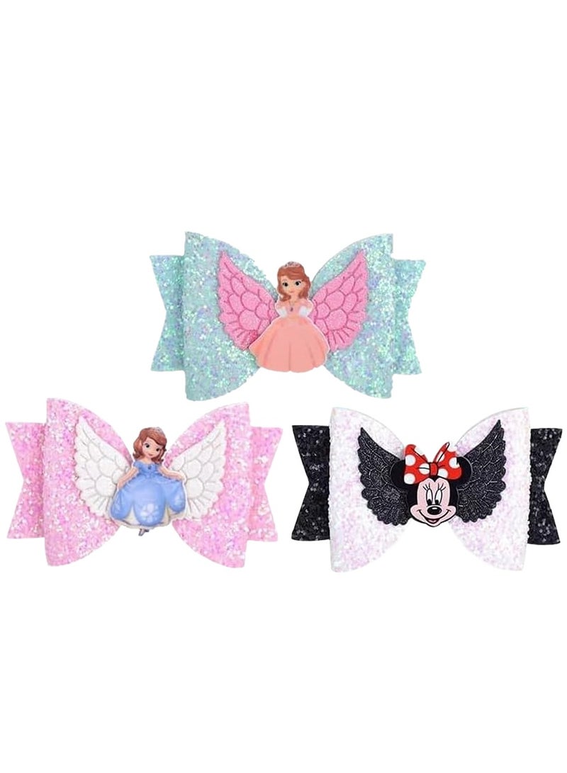 MARGOUN 3 Pcs of Minnie Mouse hair clips - Image 2