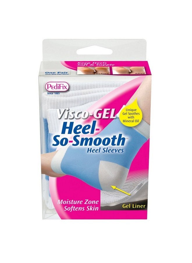 pedifix - Visco-Gel Heel-So-Smooth Heel Sleeves - One Size Fits Most - Image 1