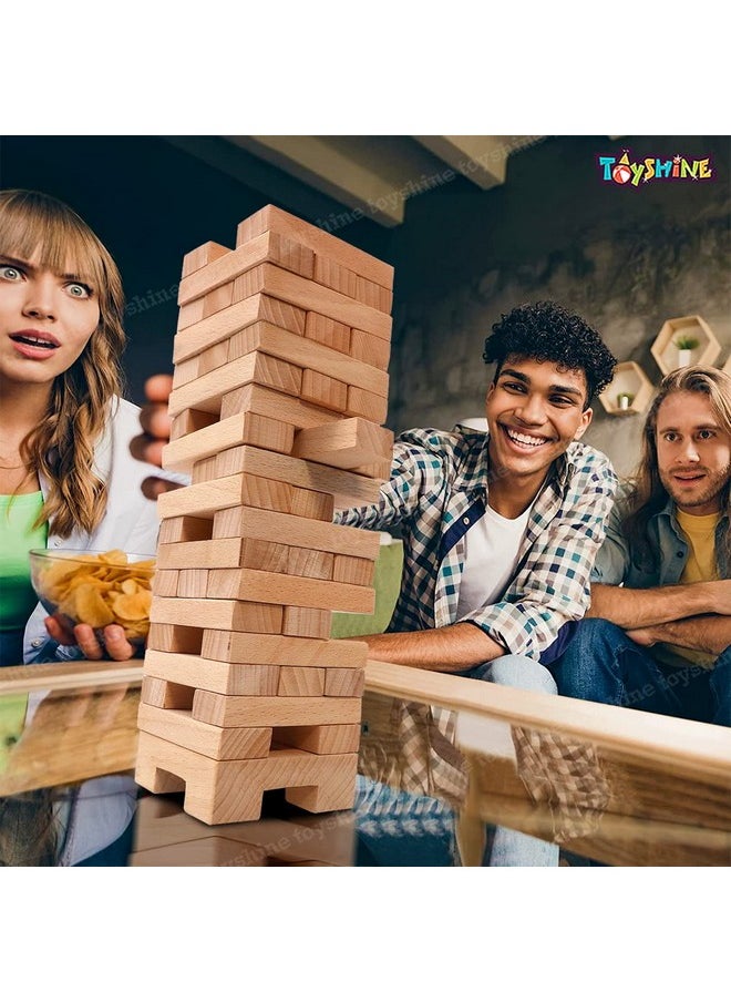 Toyshine Toyshine Wooden 54 Wooden Building Block, Party Game, Tumbling Tower Game for Kids and Adults  - Image 5