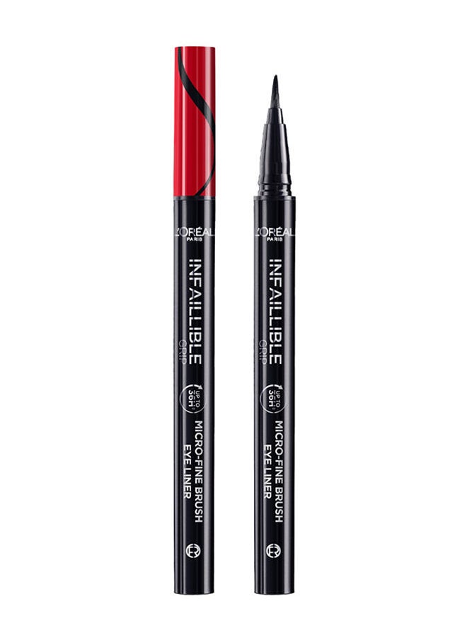 L'OREAL PARIS قلم تحديد العيون Infaillible Grip Micro Fine 0.01 ملم يدوم 36 ساعة  - Image 1